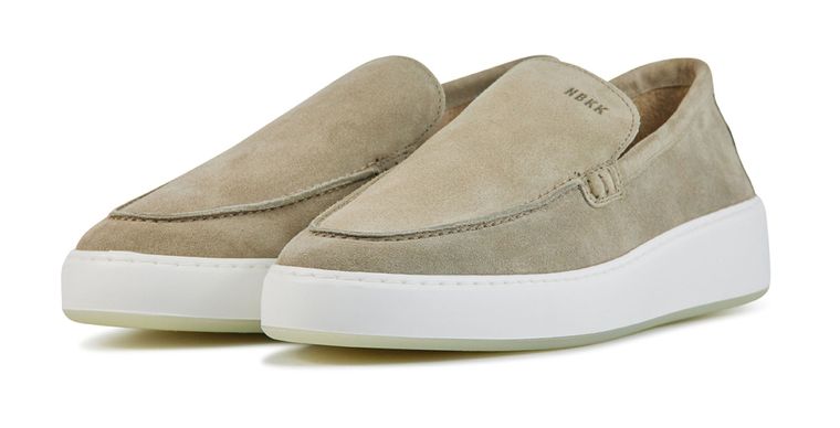 Men's slip-on shoes beige jiro mio